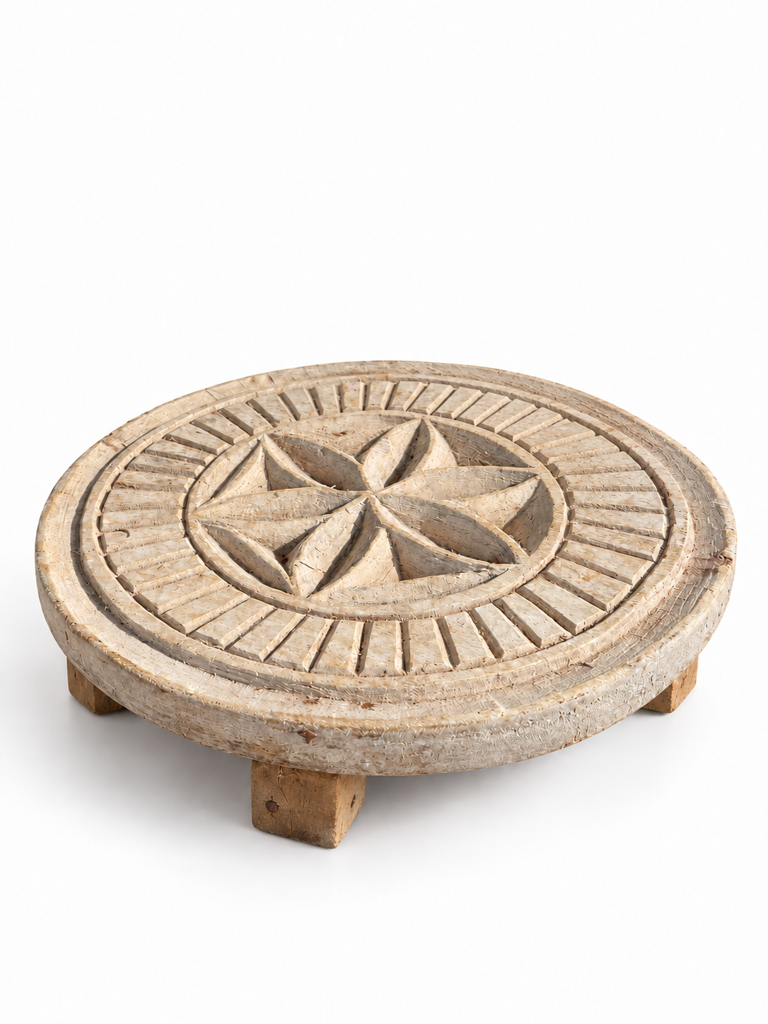 Carved Wooden Chappati Board