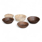 RUSTIC VINTAGE WOODEN BOWLS