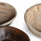RUSTIC VINTAGE WOODEN BOWLS