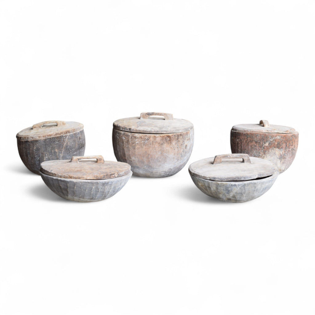 Rustic Wooden Pots