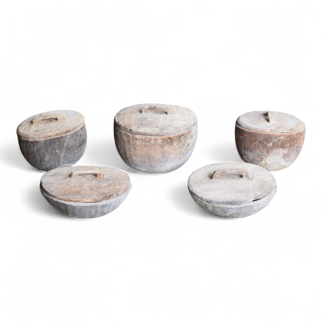Rustic Wooden Pots
