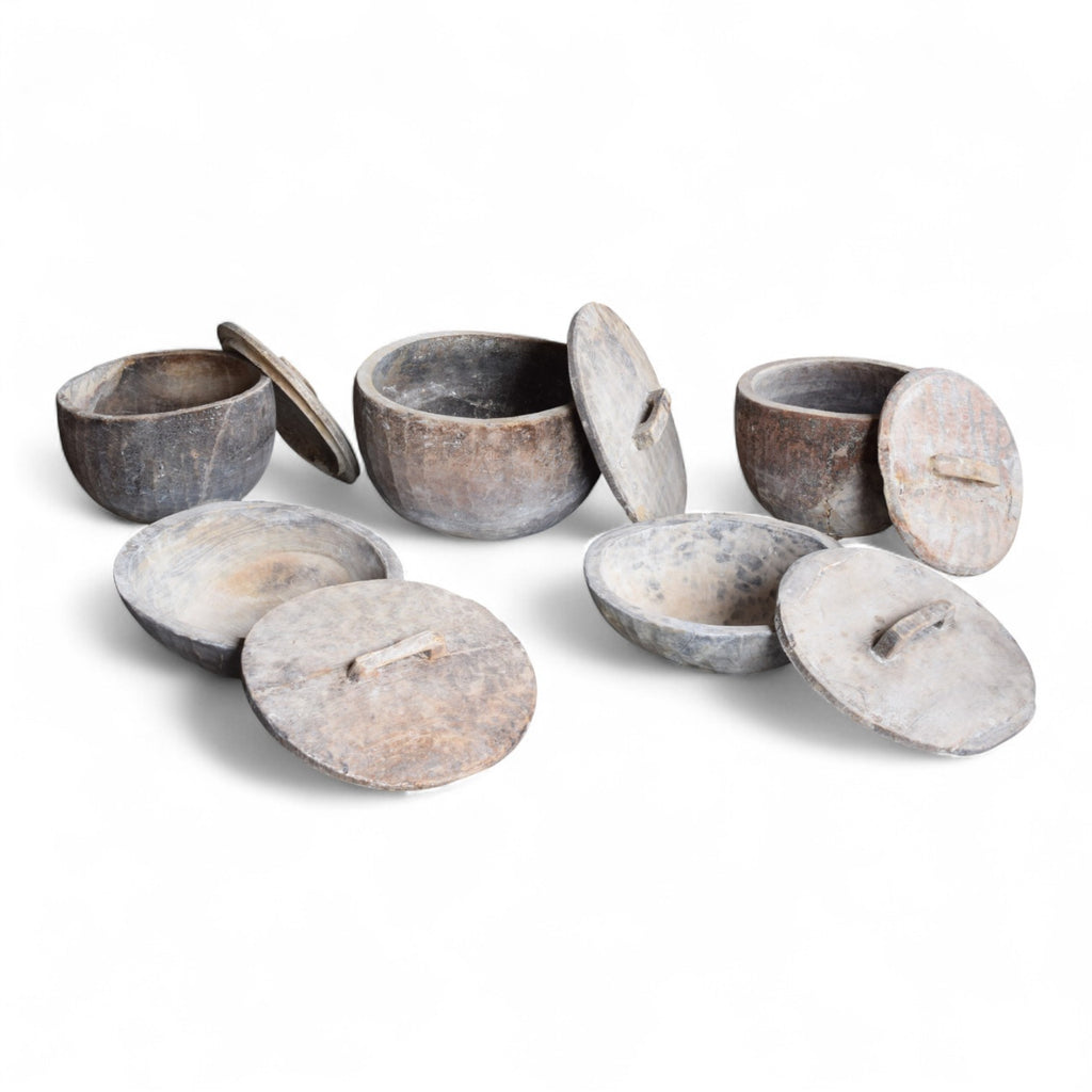 Rustic Wooden Pots