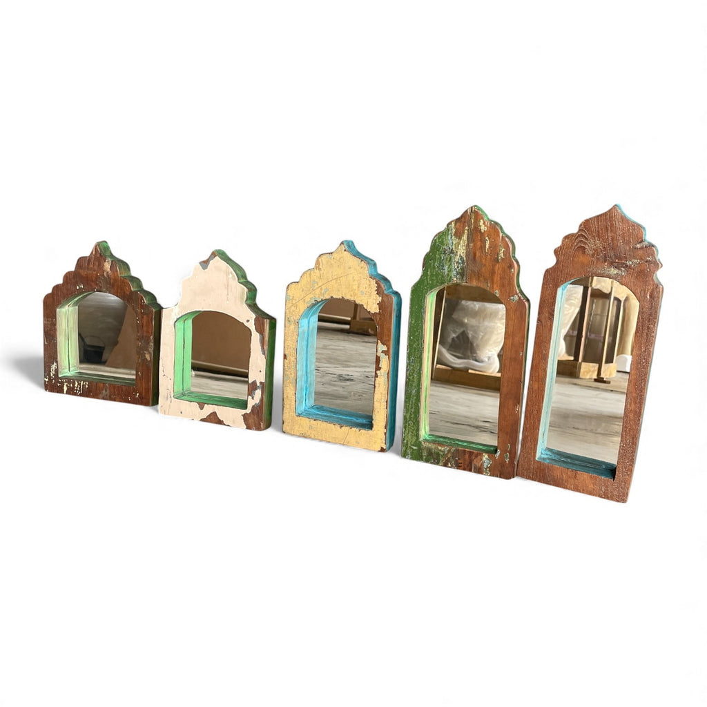 Recycled Vintage Teak Mirrors