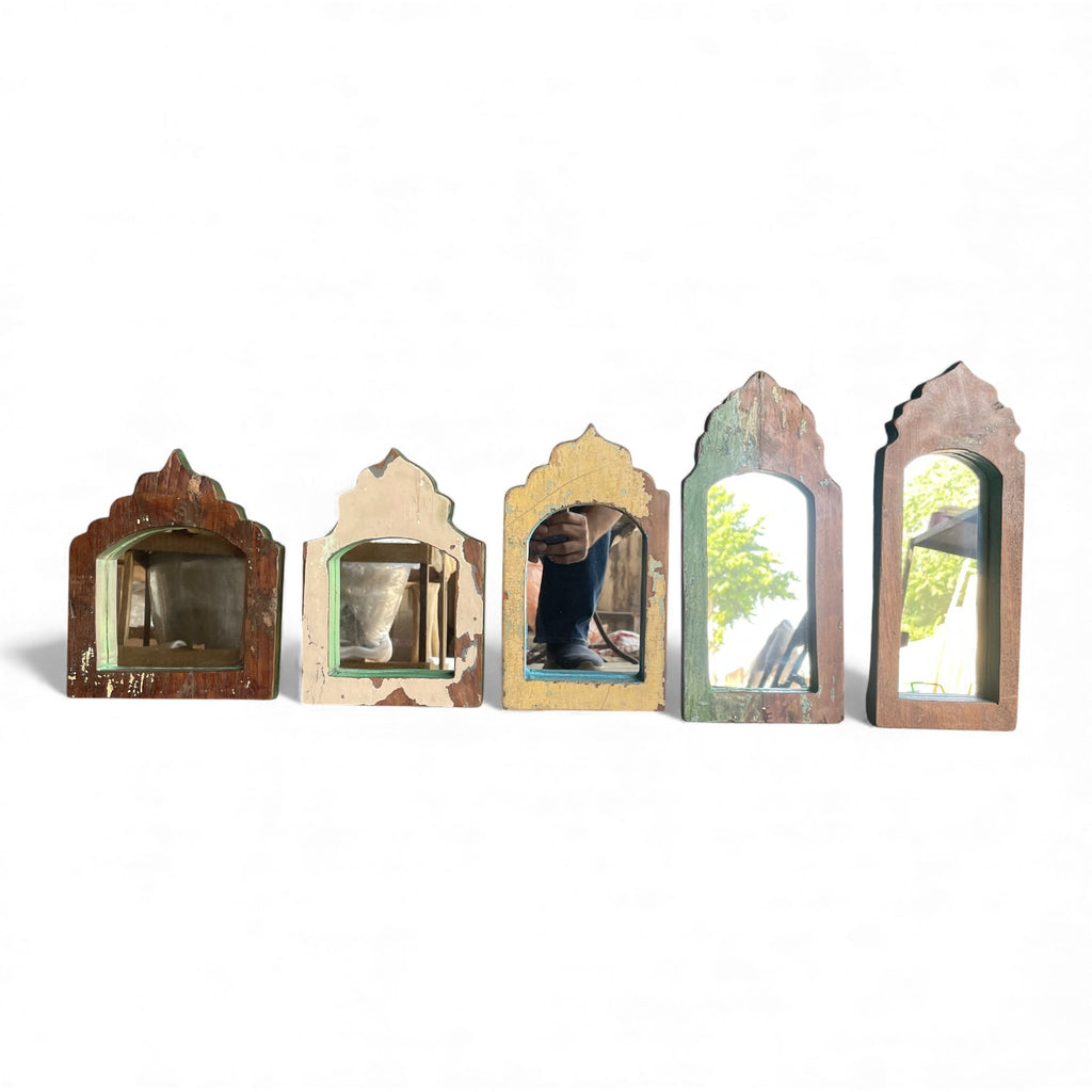 Recycled Vintage Teak Mirrors