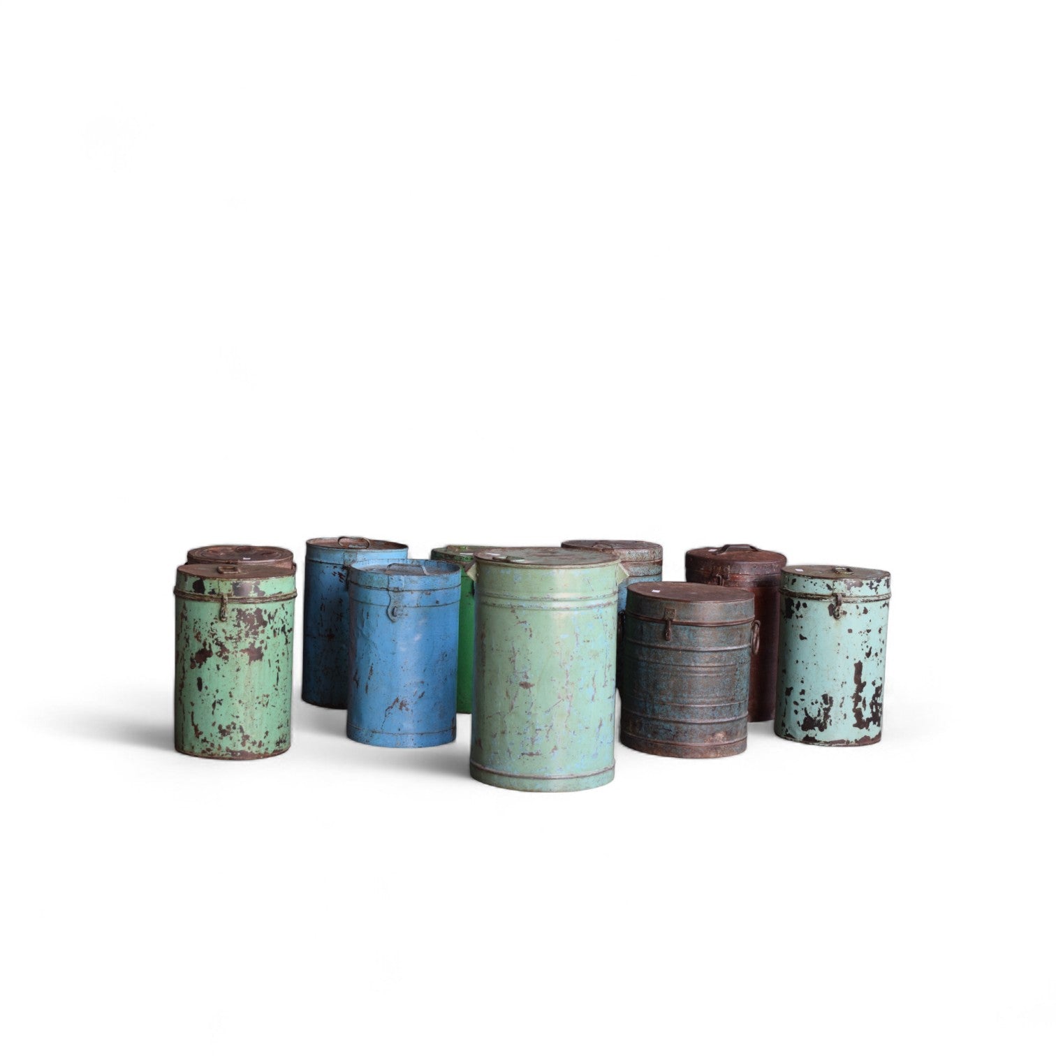 Vintage Indian Fair Trade Storage Barrels