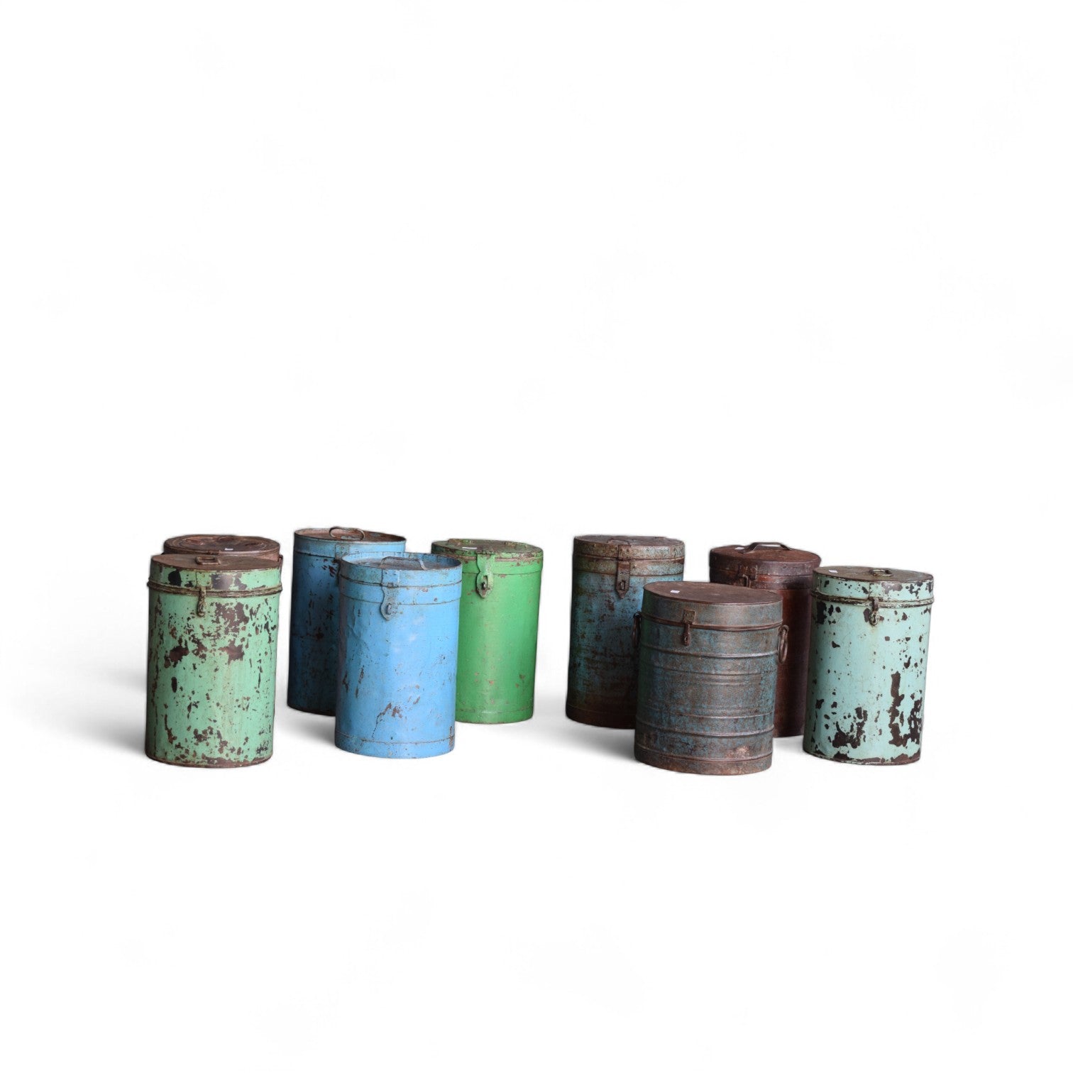 Vintage Indian Fair Trade Storage Barrels