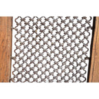 Vintage Wooden Jharokha Frame with Iron Grid