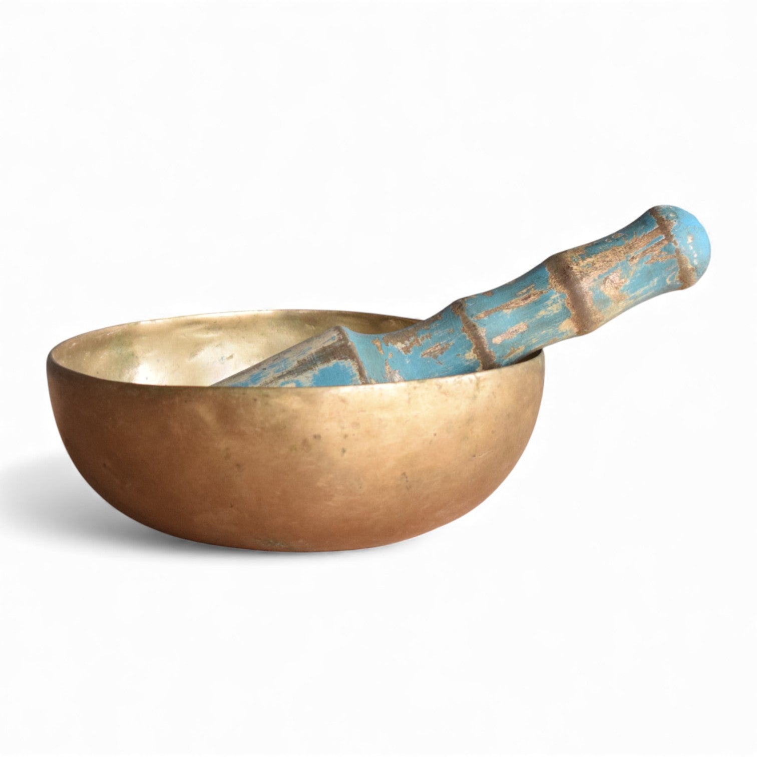 Authentic vintaVintage Tibetan Brass Singing Bowl – Nepal