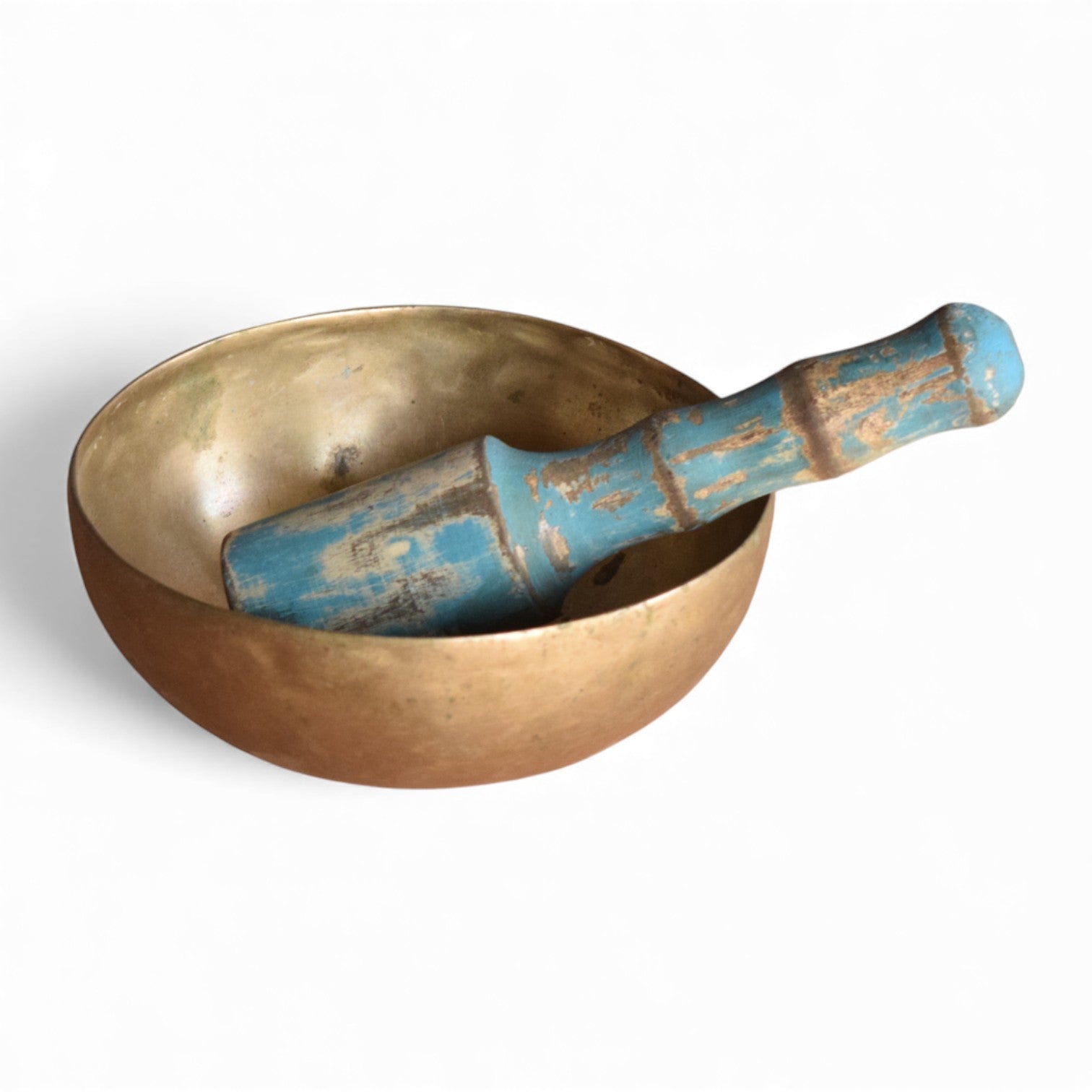 Authentic vintaVintage Tibetan Brass Singing Bowl – Nepal