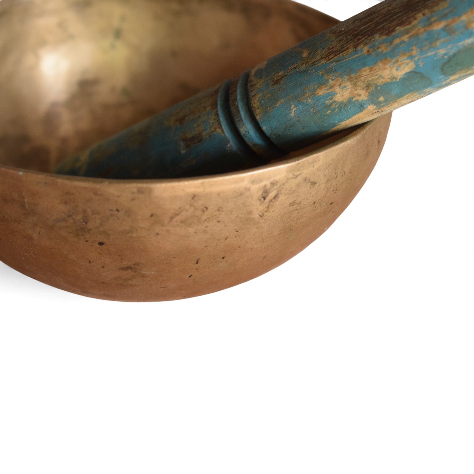 Solid Vintage Tibetan Brass Singing Bowl – Nepal