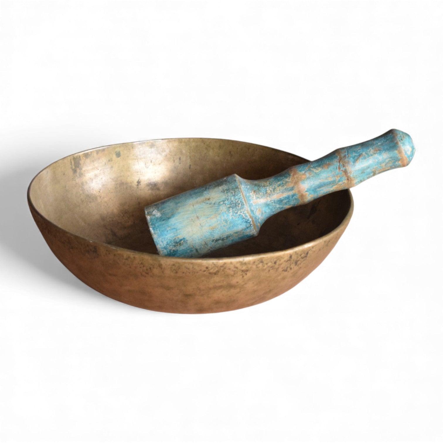 Authentic vintage Tibetan singing bowl Vintage Tibetan Brass Singing Bowl – Nepal