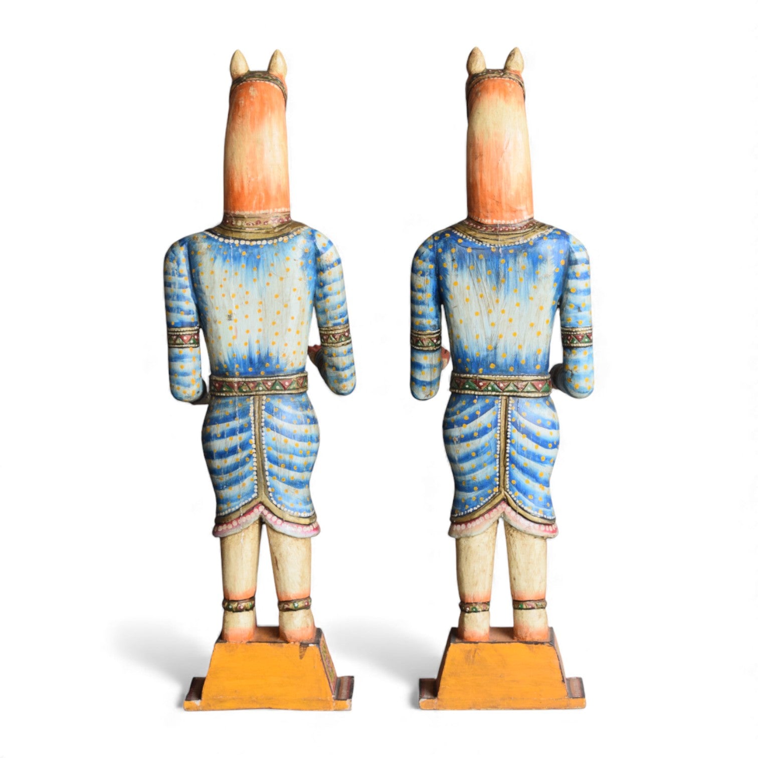 Hand Carved Indian Wooden Horse Statue