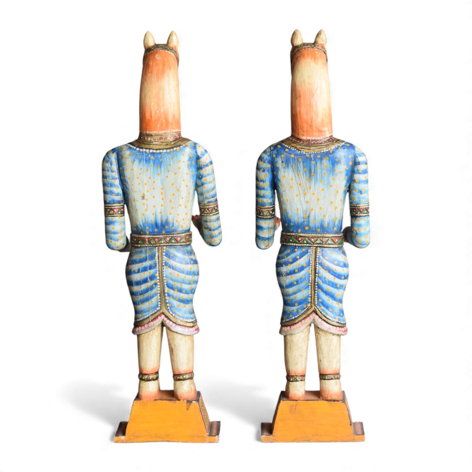 Hand Carved Indian Wooden Horse Statue