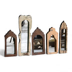 ARCHED WOODEN MIRRORS