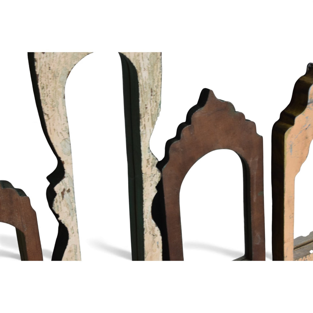 ARCHED WOODEN MIRRORS