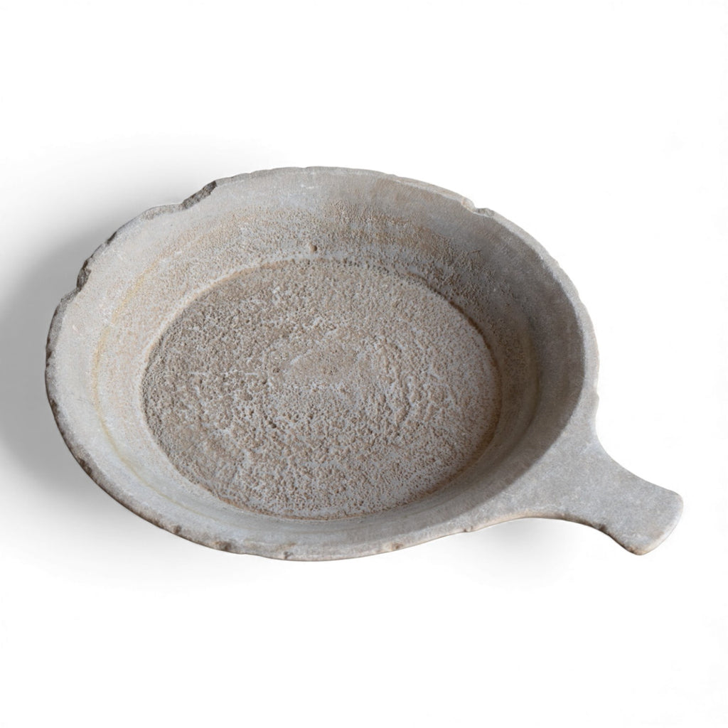 Hand-Carved Stone Diyas with Handle