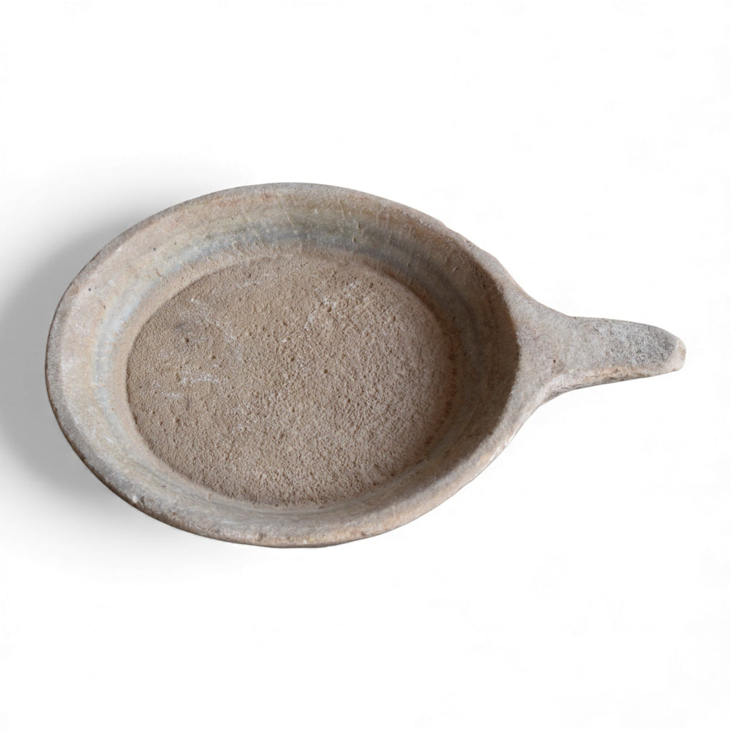 Hand-Carved Stone Diyas with Handle