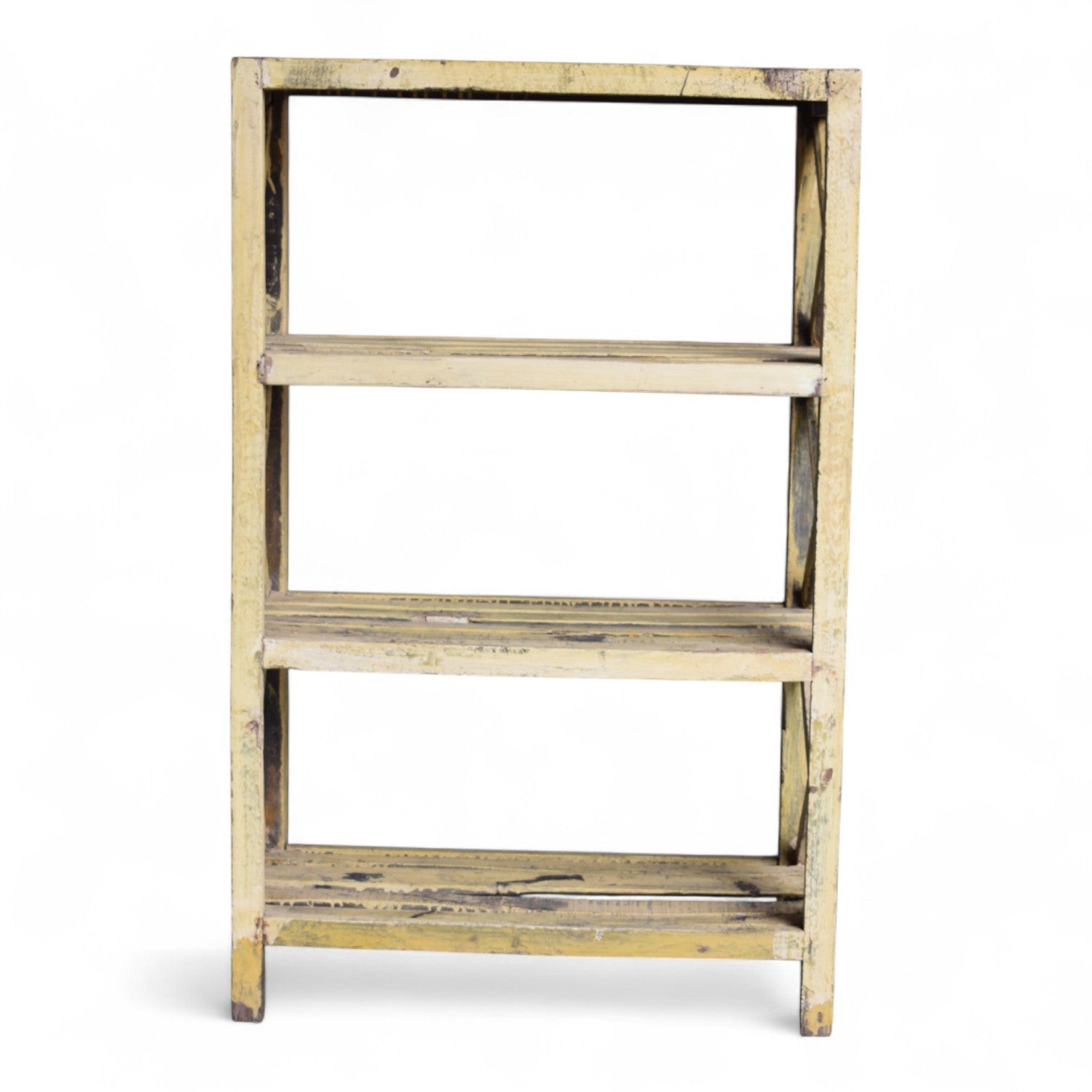 Vintage Indian Slatted Shelf Small