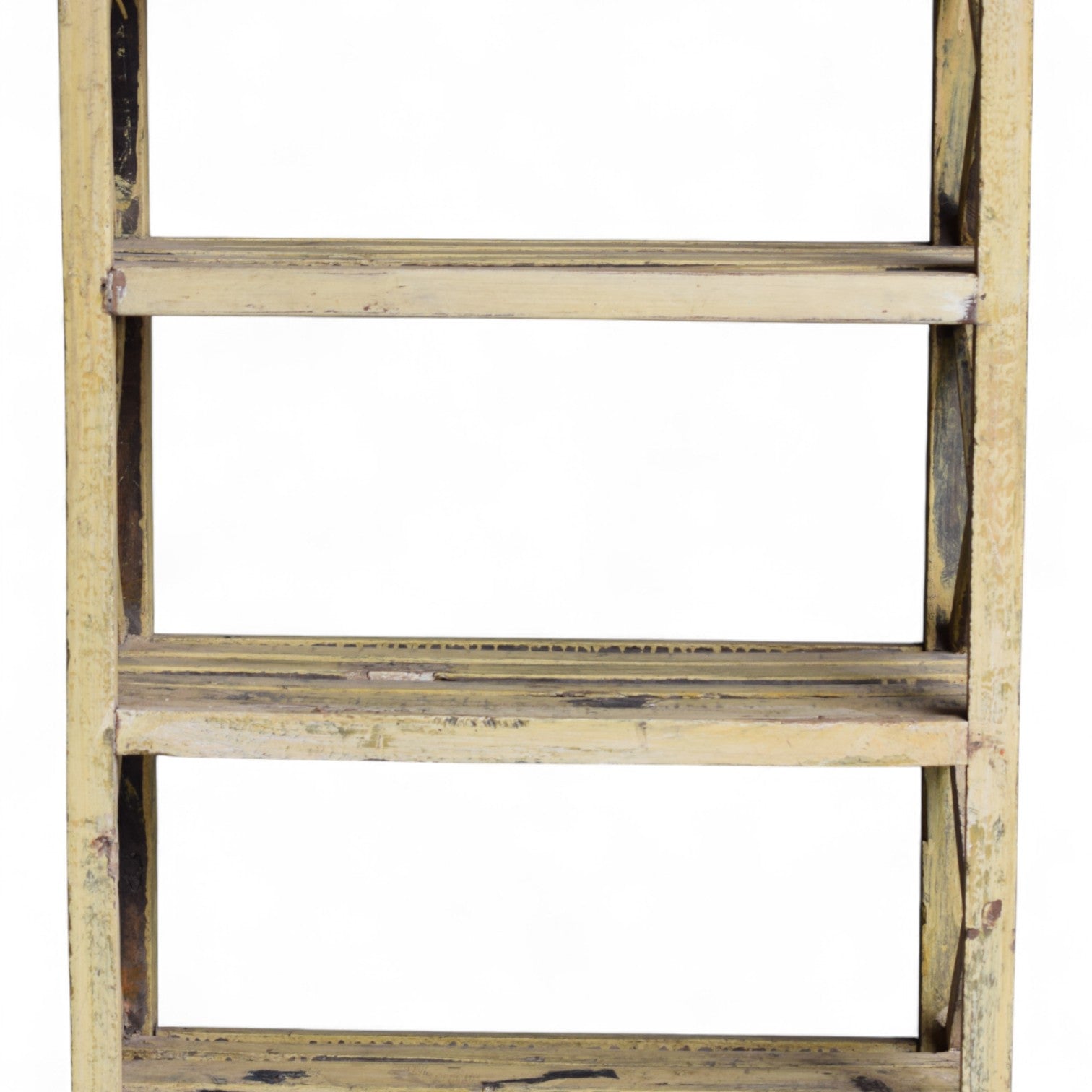 Vintage Indian Slatted Three-Tier Shelf