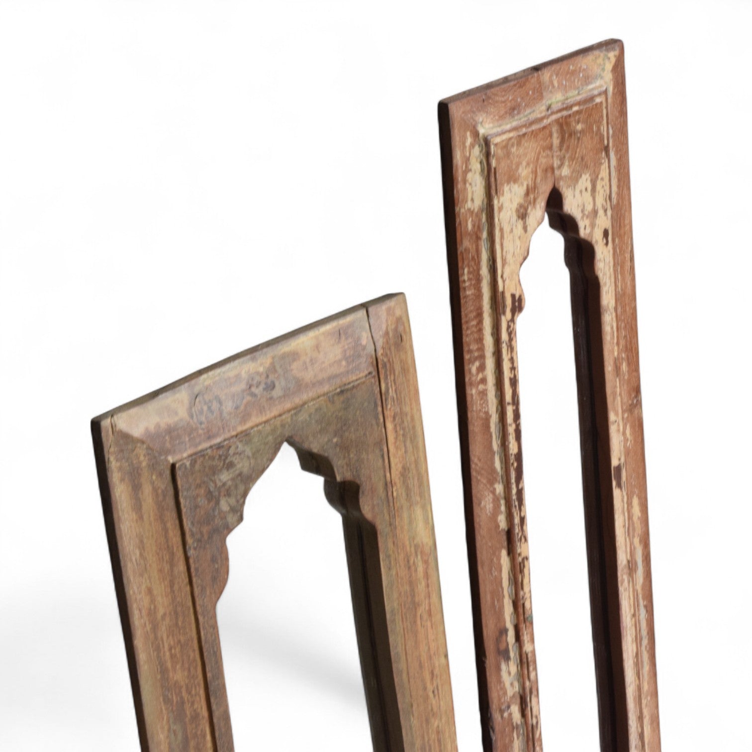 Vintage Indian Fair Trade Recycled Teak Mirror