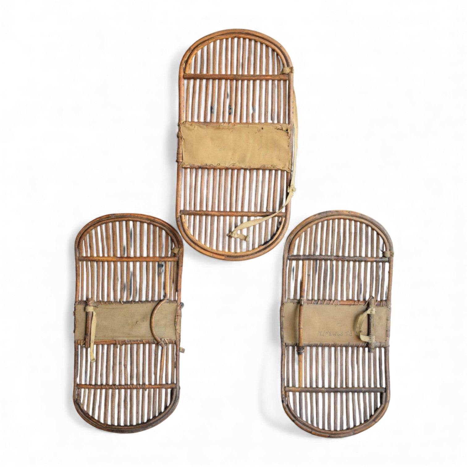 Vintage Indian Police Shields – Bamboo &amp; Cane