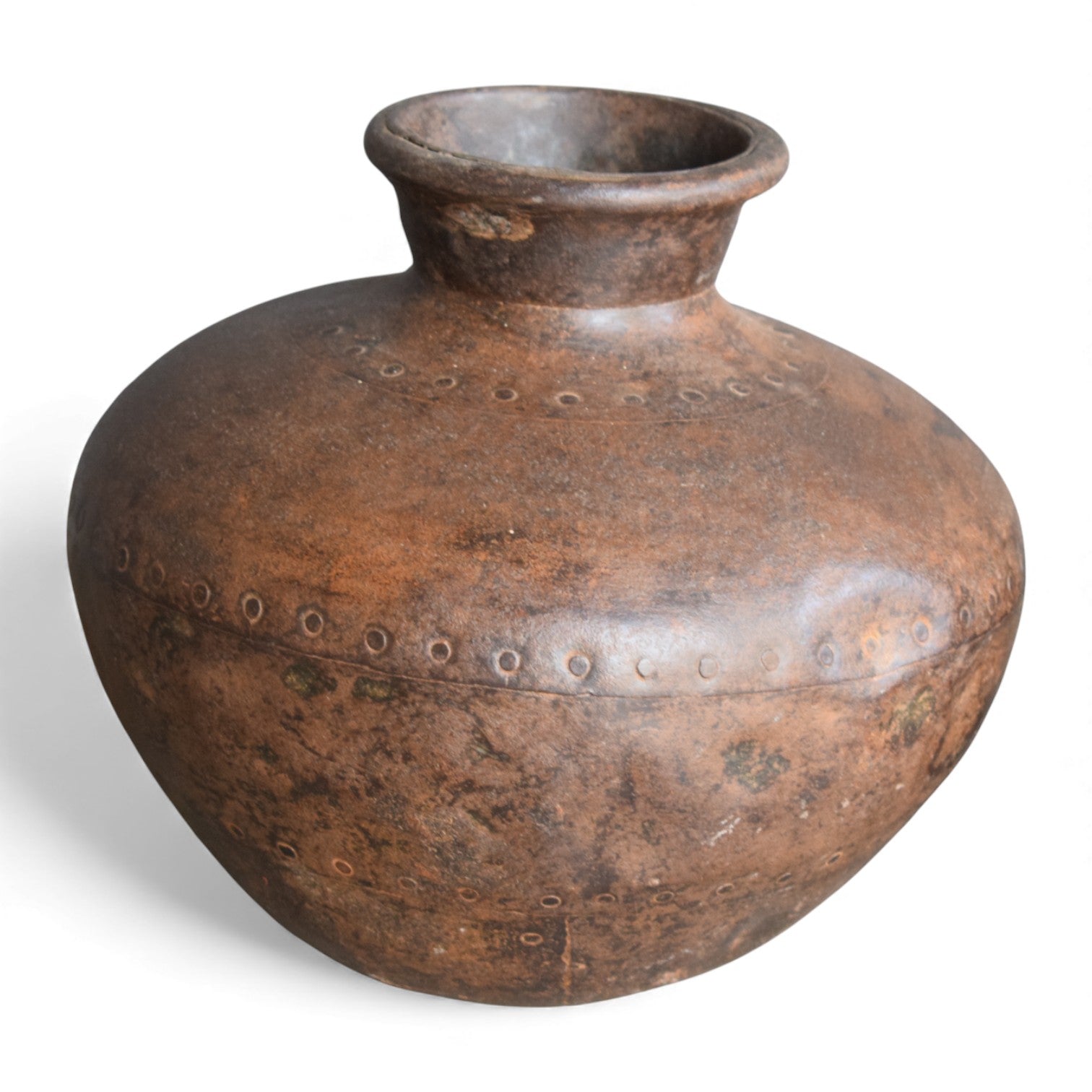 Original Vintage Indian Iron Water Pots – Pair