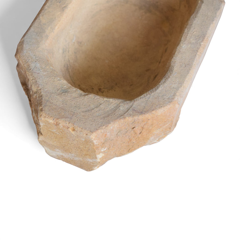 Antique Indian Hand-Carved Stone Bowls / Oil Lamps