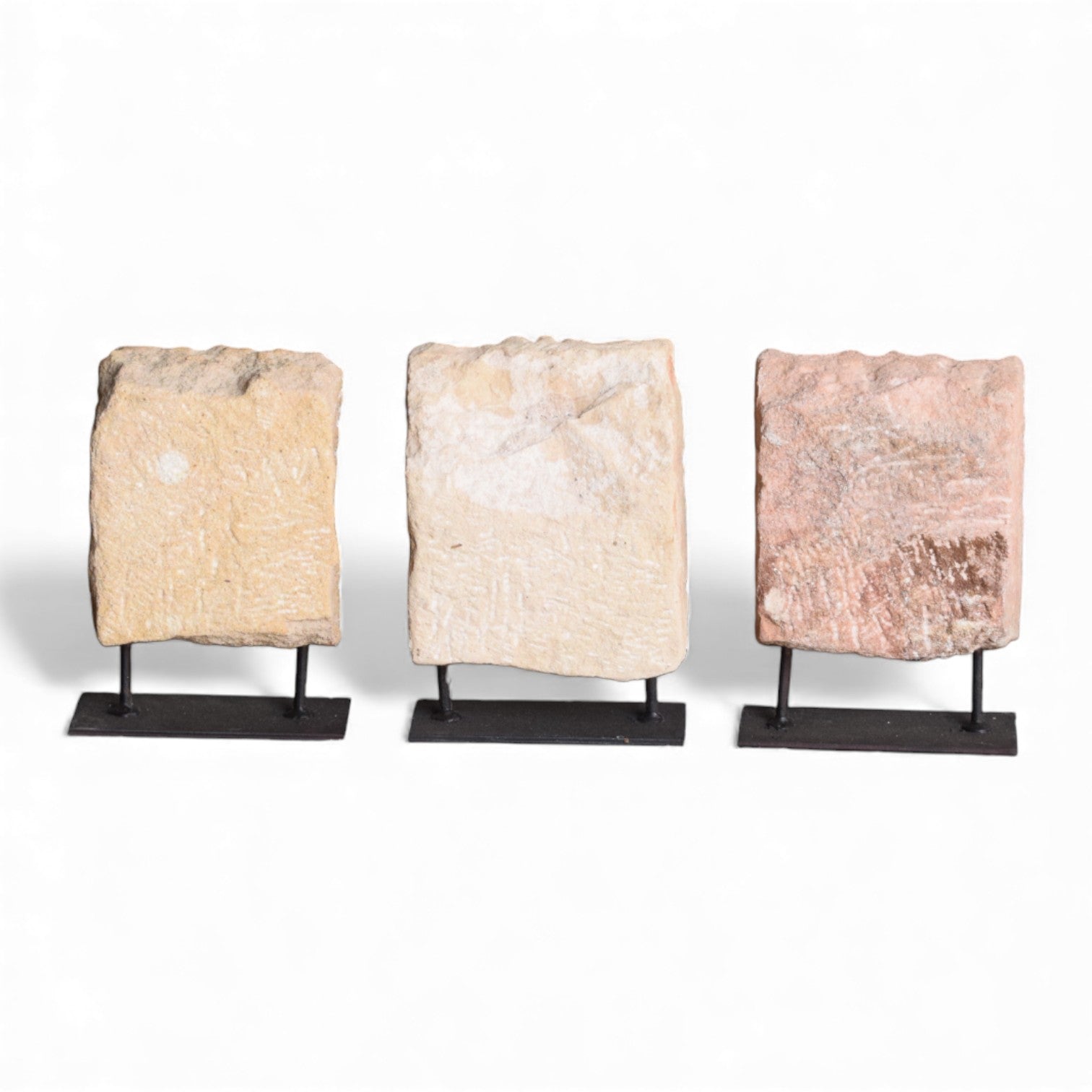 Vintage Indian Limestone Alla on Stand