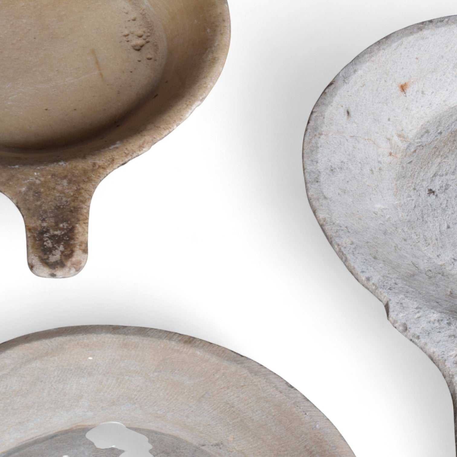 Vintage Indian Marble Parrats – Cooking Bowls