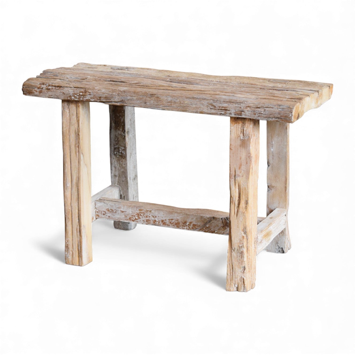 Indian Railway Sleeper Wood Bench