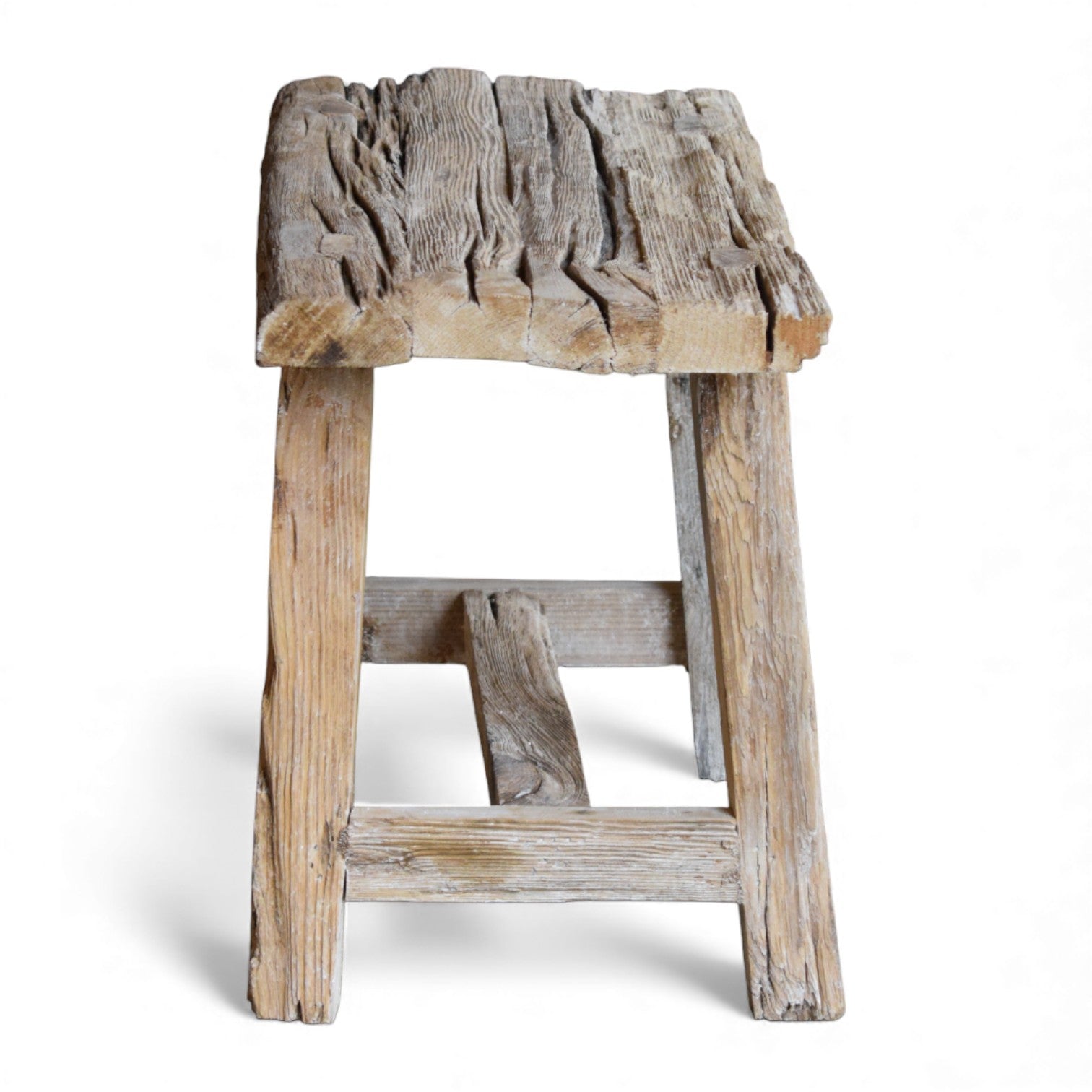 Indian Railway Sleeper Wood Bench – Reclaimed Timber