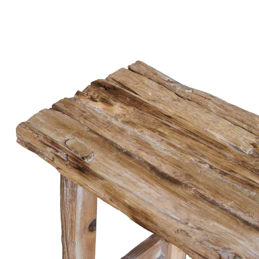 Indian Railway Sleeper Wood Bench Large