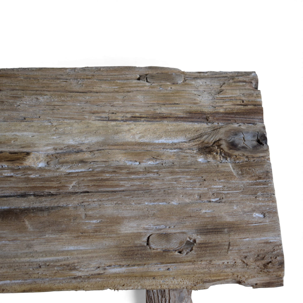 Indian Railway Sleeper Wood Bench – Reclaimed Timber