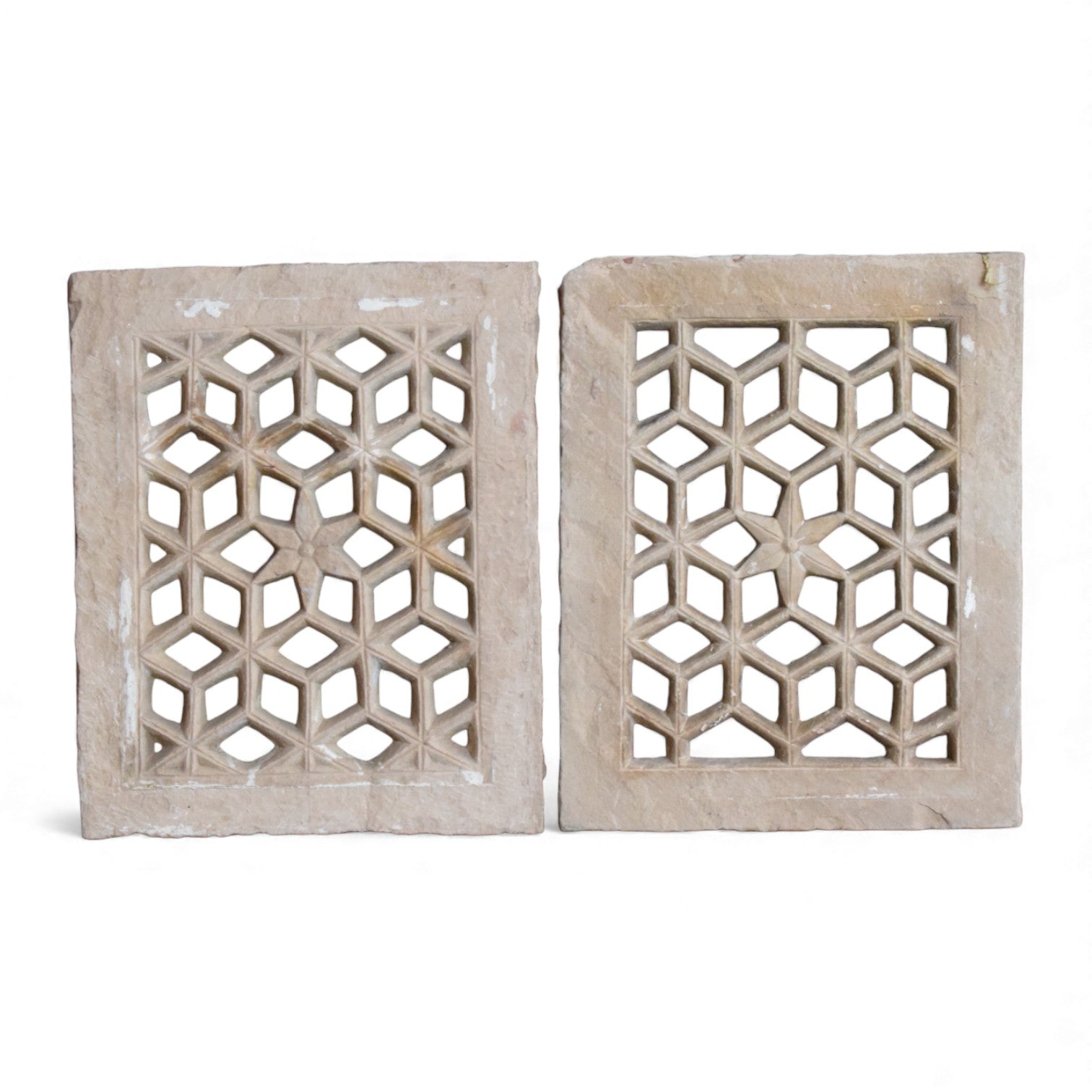 Vintage Indian Limestone Jali Panels – Age Unknown

These a