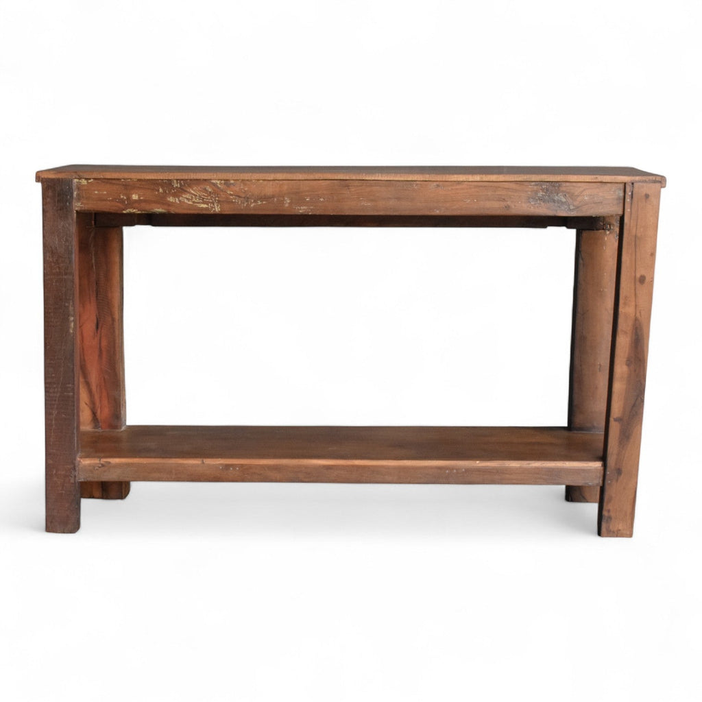 Carved Wooden Console Table