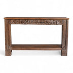 Carved Wooden Console Table