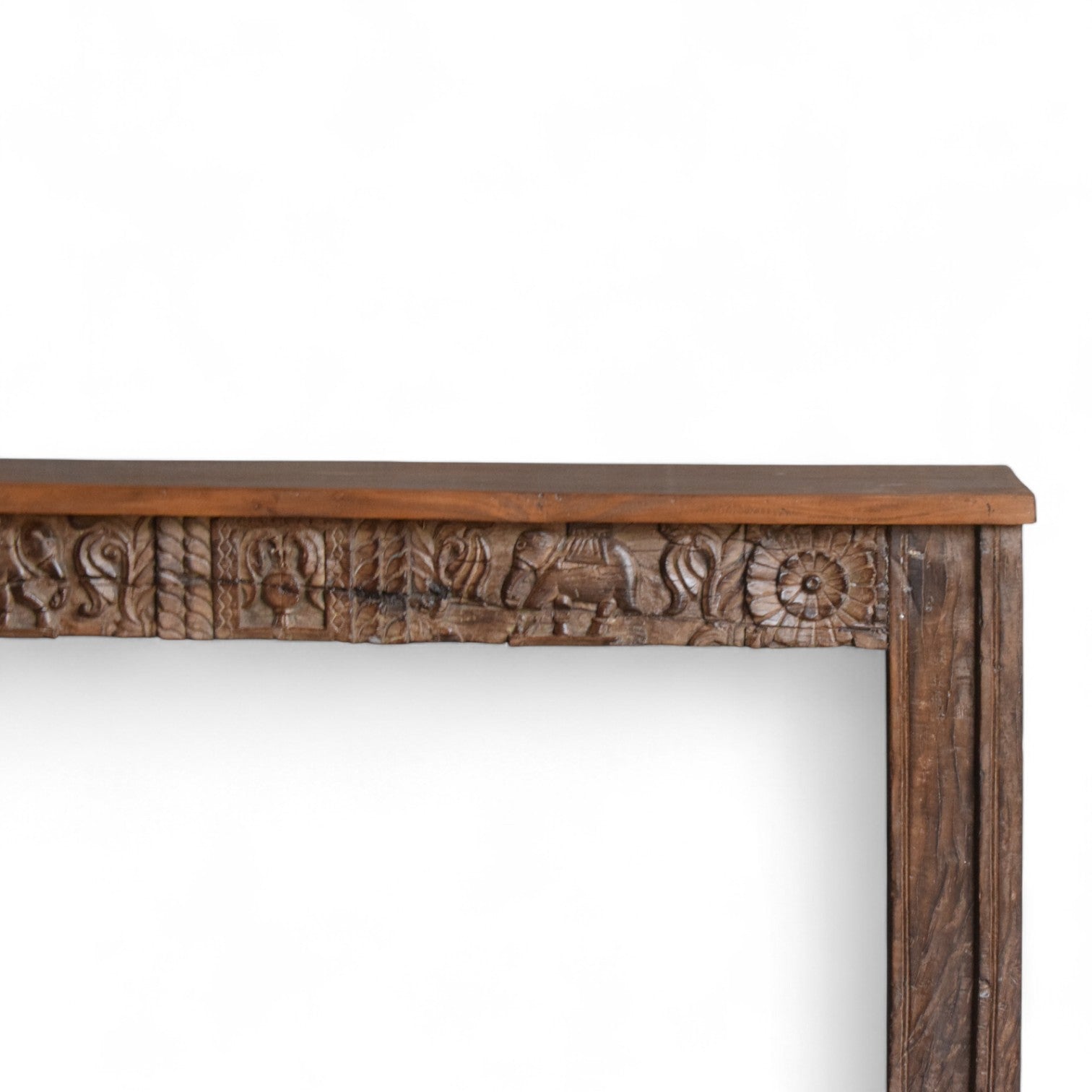 Carved Wooden Console Table