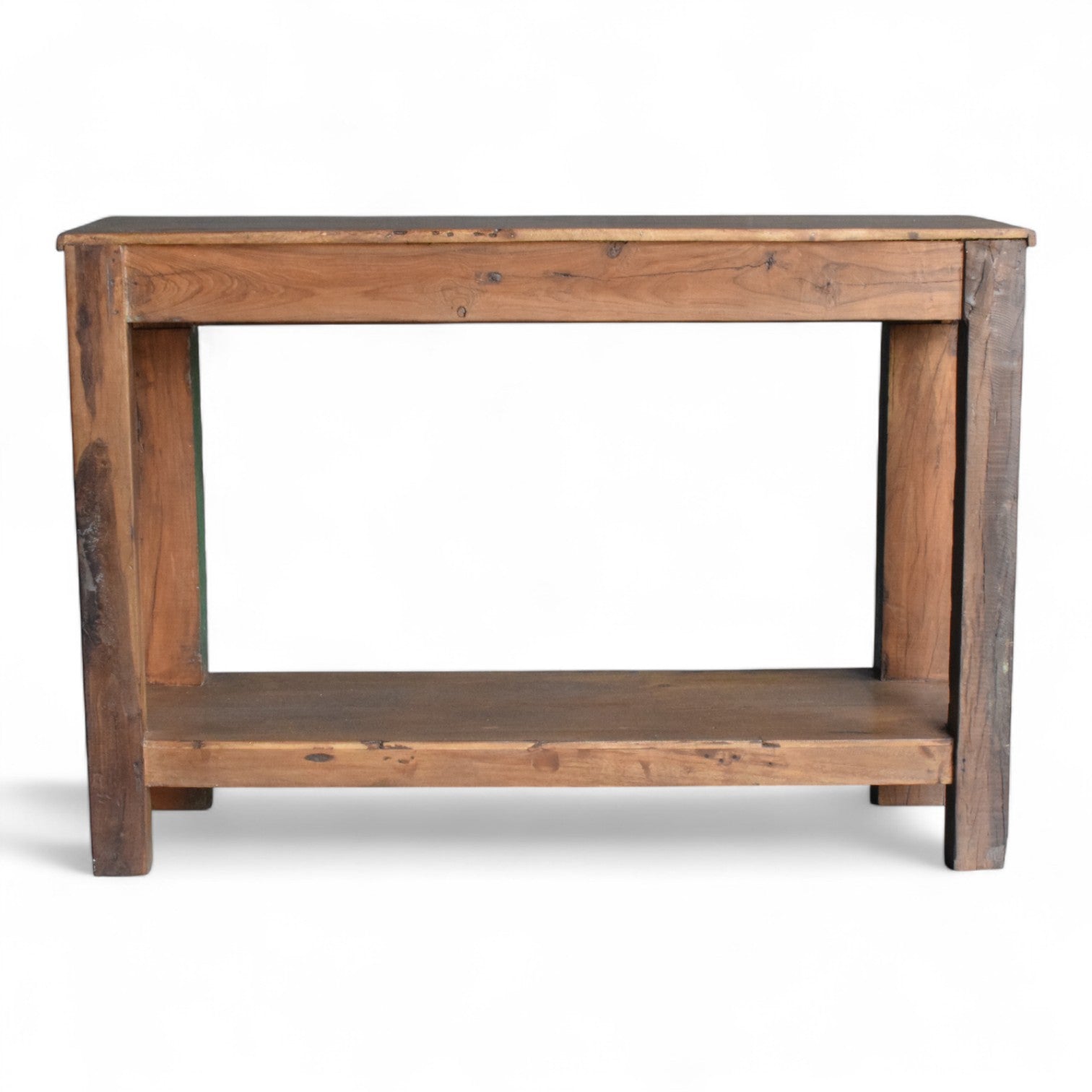 Hand Carved Console Table Green Detail