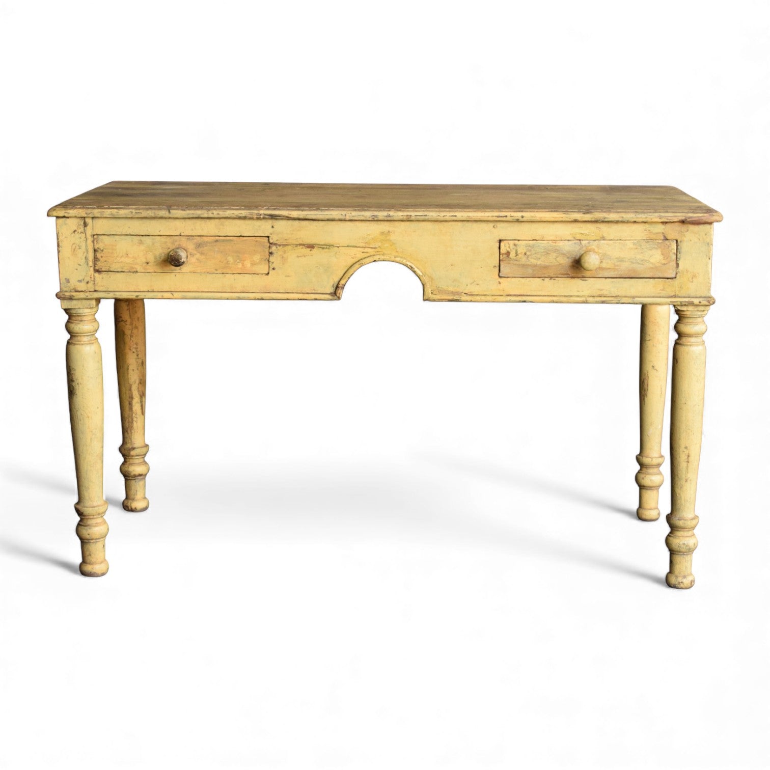 Vintage Teak Writing Table / Console Desk