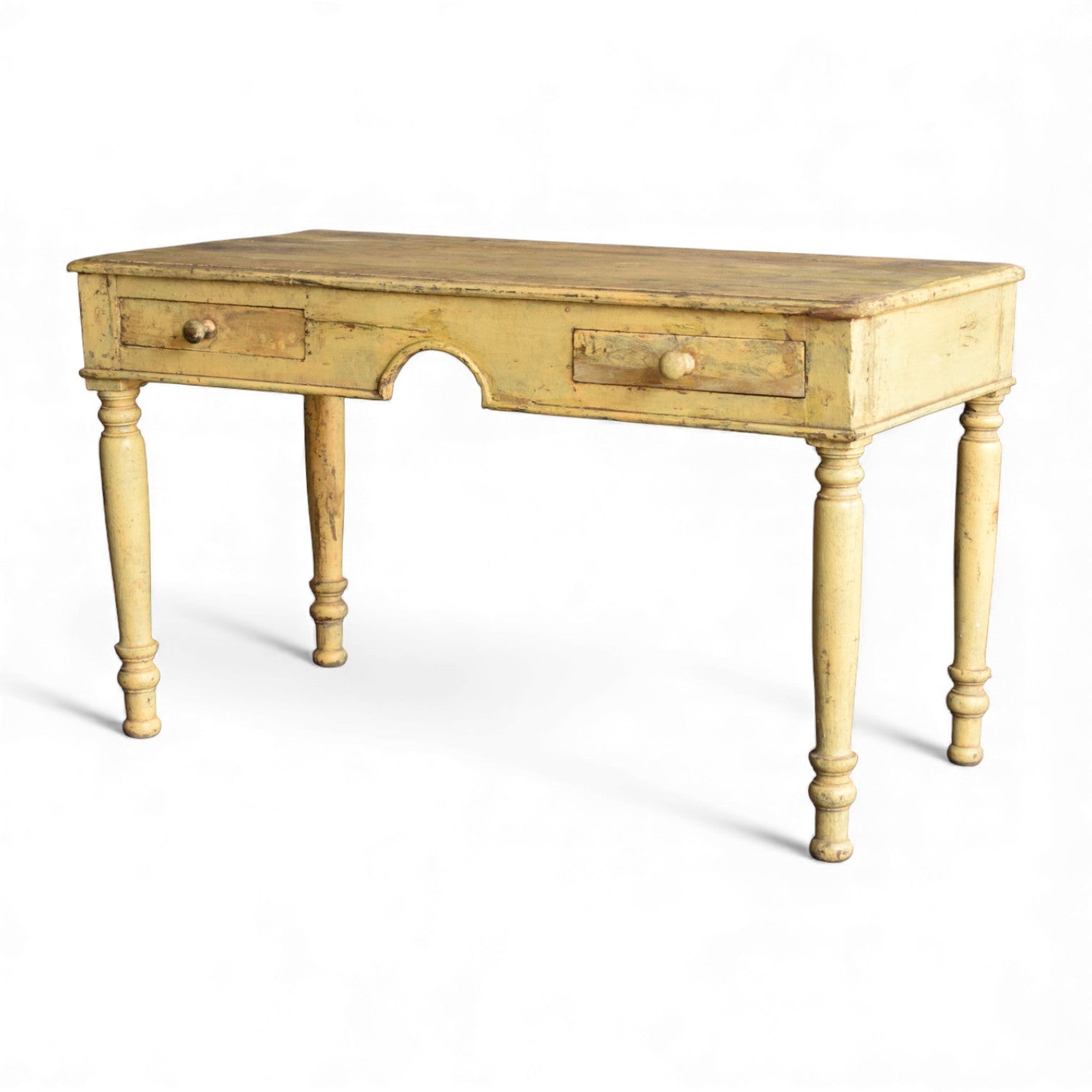 Vintage Teak Writing Table / Console Desk