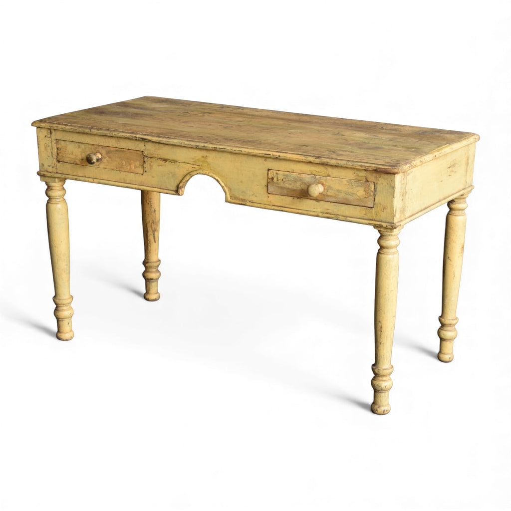 Vintage Teak Writing Table / Console Desk