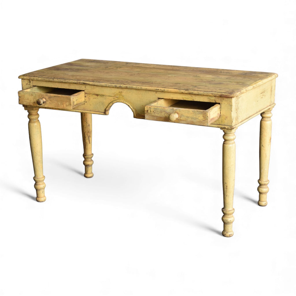 Vintage Teak Writing Table / Console Desk