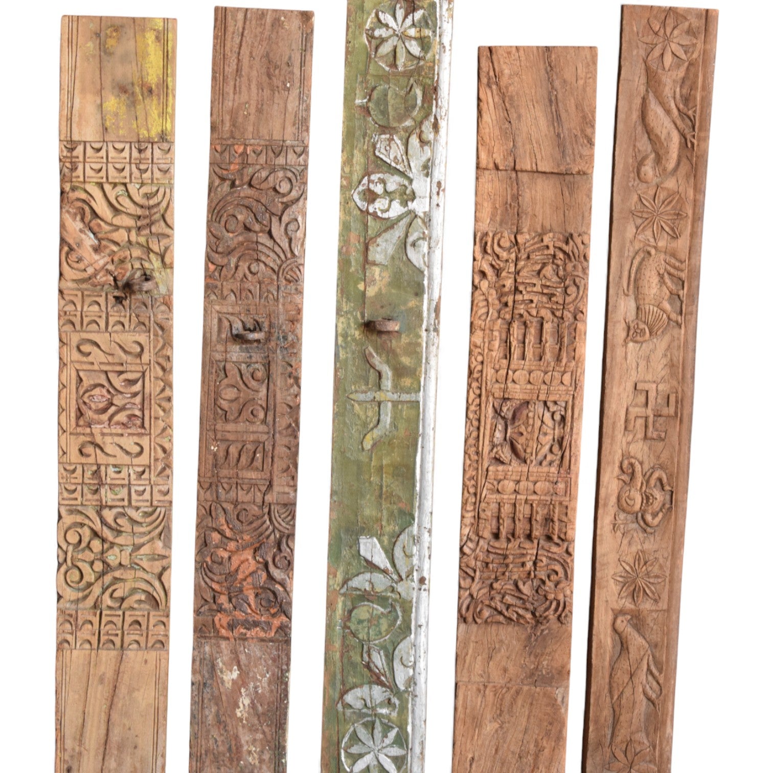 Salvaged Carved Wooden Architectural Panels – Assorted Designs