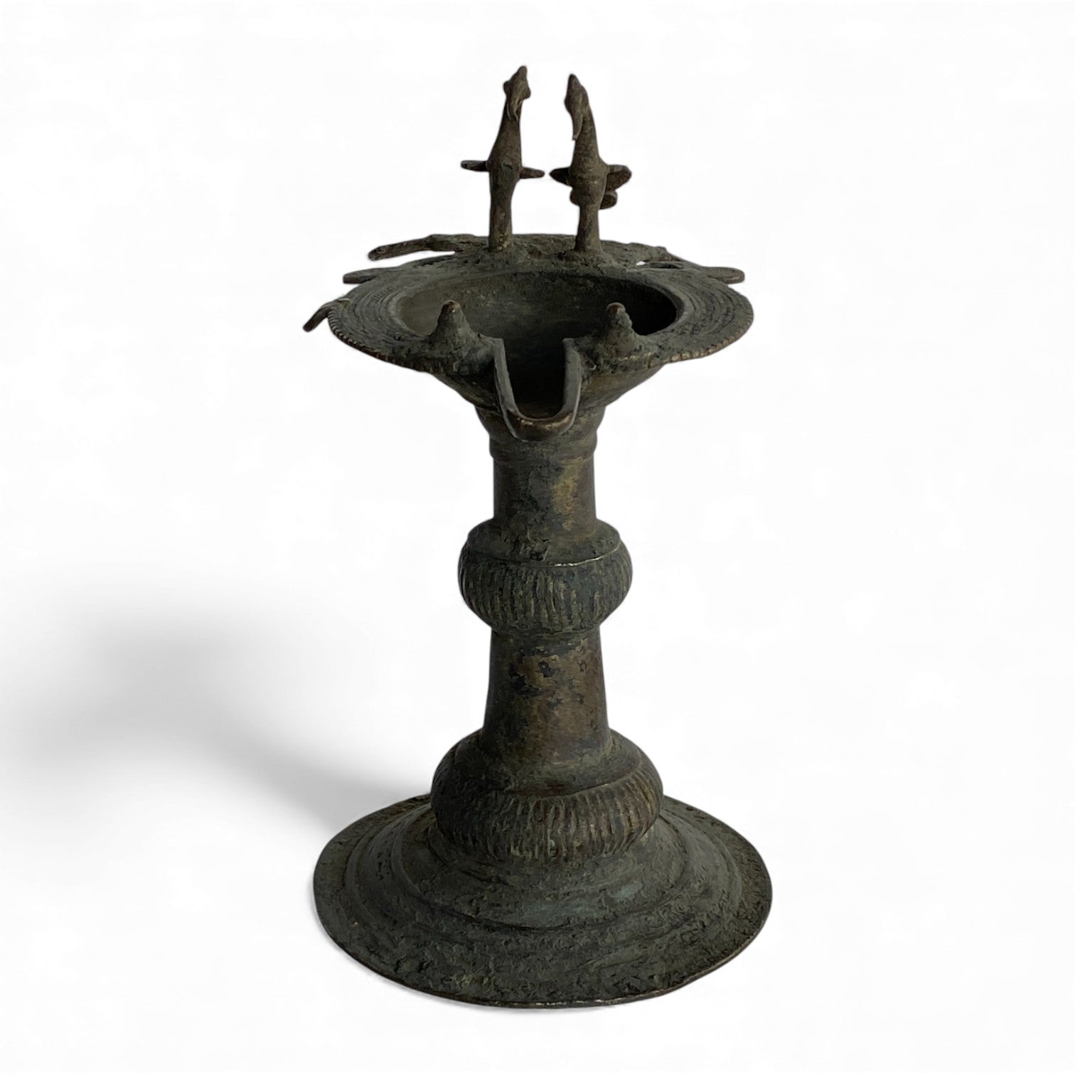 Vintage Indian Brass Bird Oil Lamp (Diya) – Age Unknown