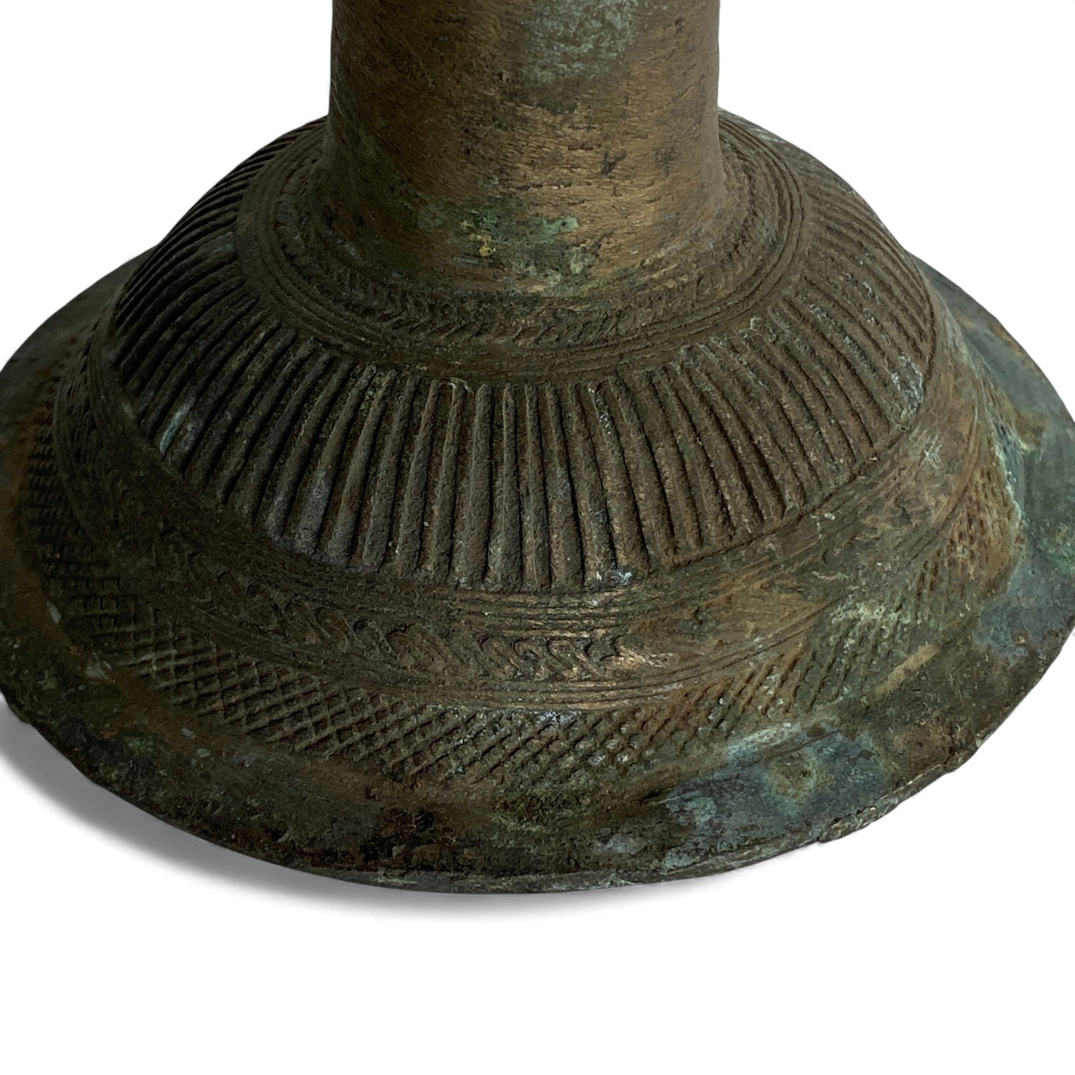 Vintage Indian Brass Temple Oil Lamp (Deepam) – Age Unknown