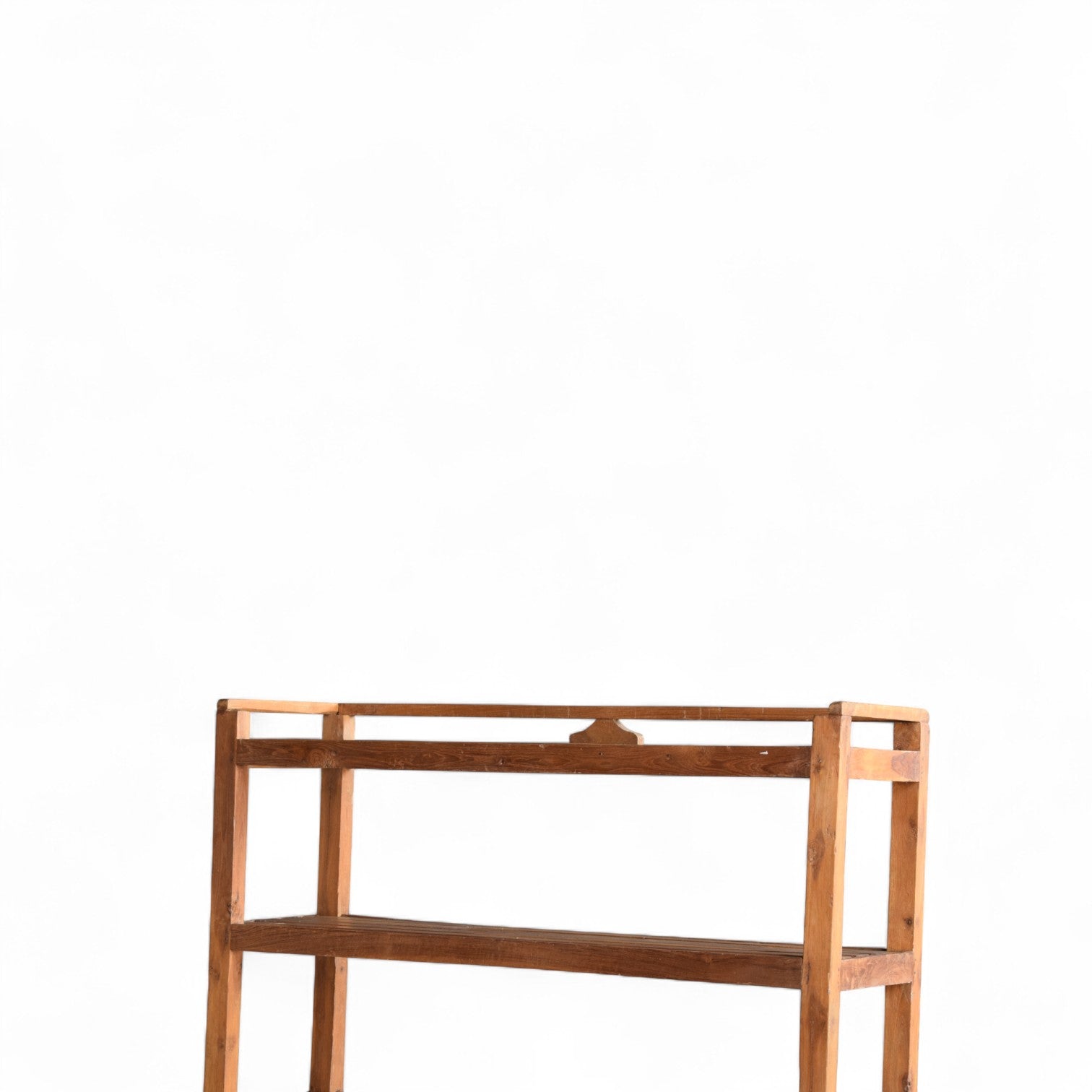 Four-Tier Indian Teak Shelf Circa 1930s