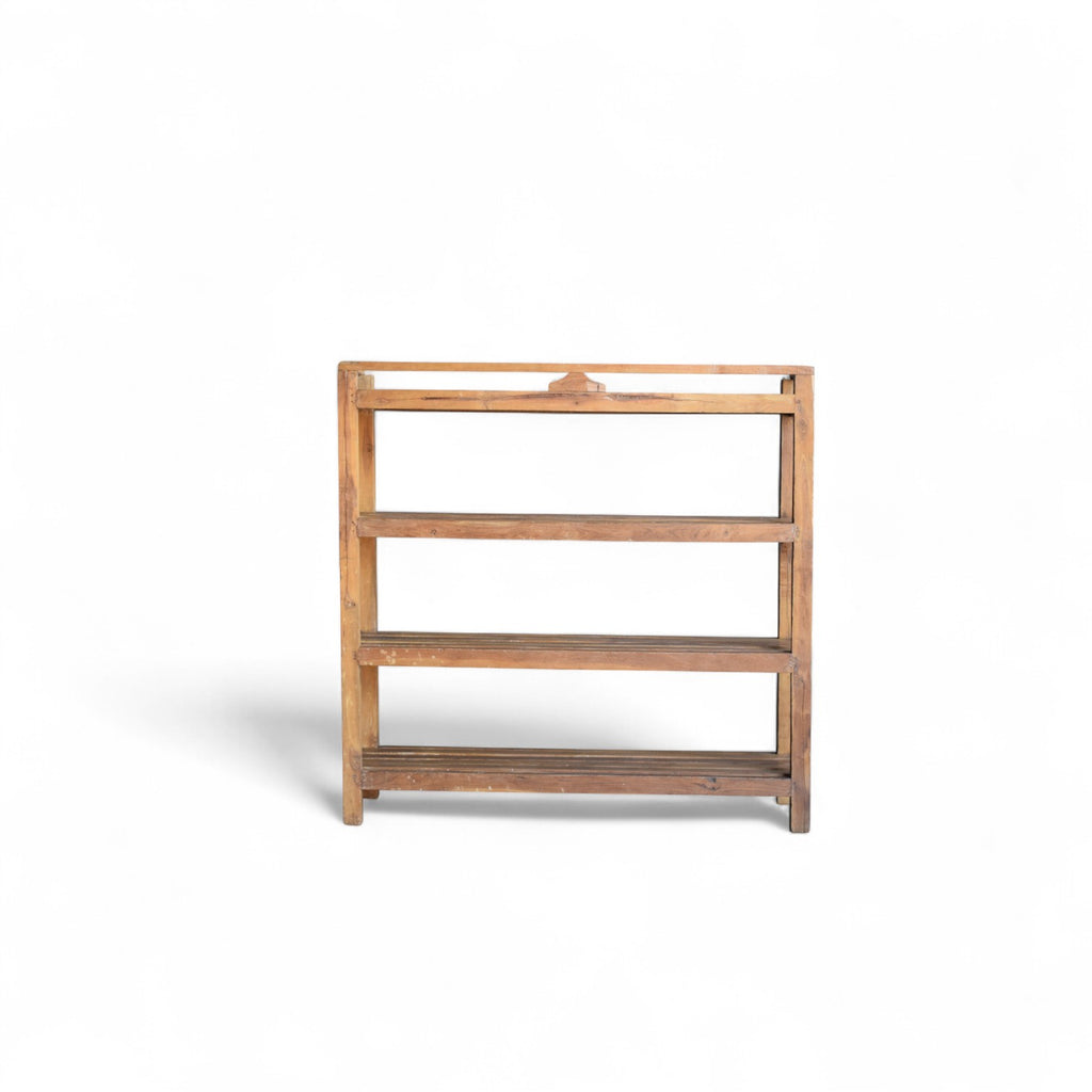 Four-Tier Indian Teak Shelf – Circa 1930s