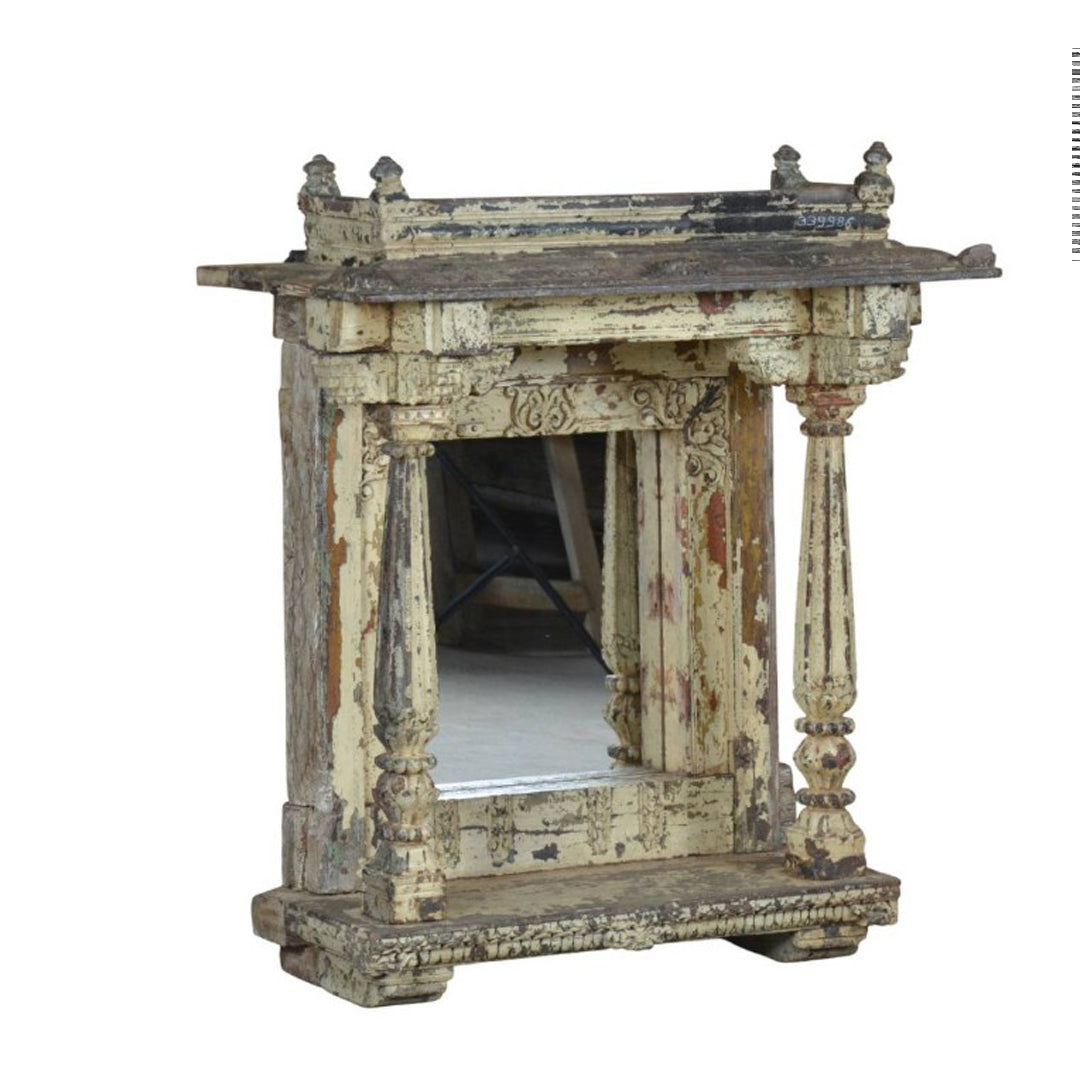 Vintage Indian Painted Temple Shrine